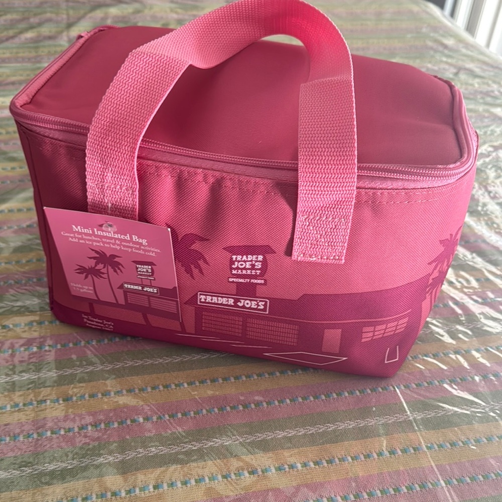Trader Joe's Pink Mini Insulated Bag